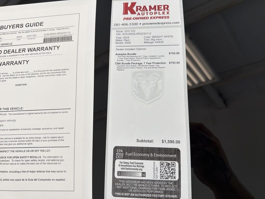 2024 RAM 2500 Big Horn