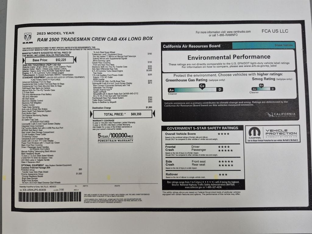 2023 RAM 2500 Tradesman