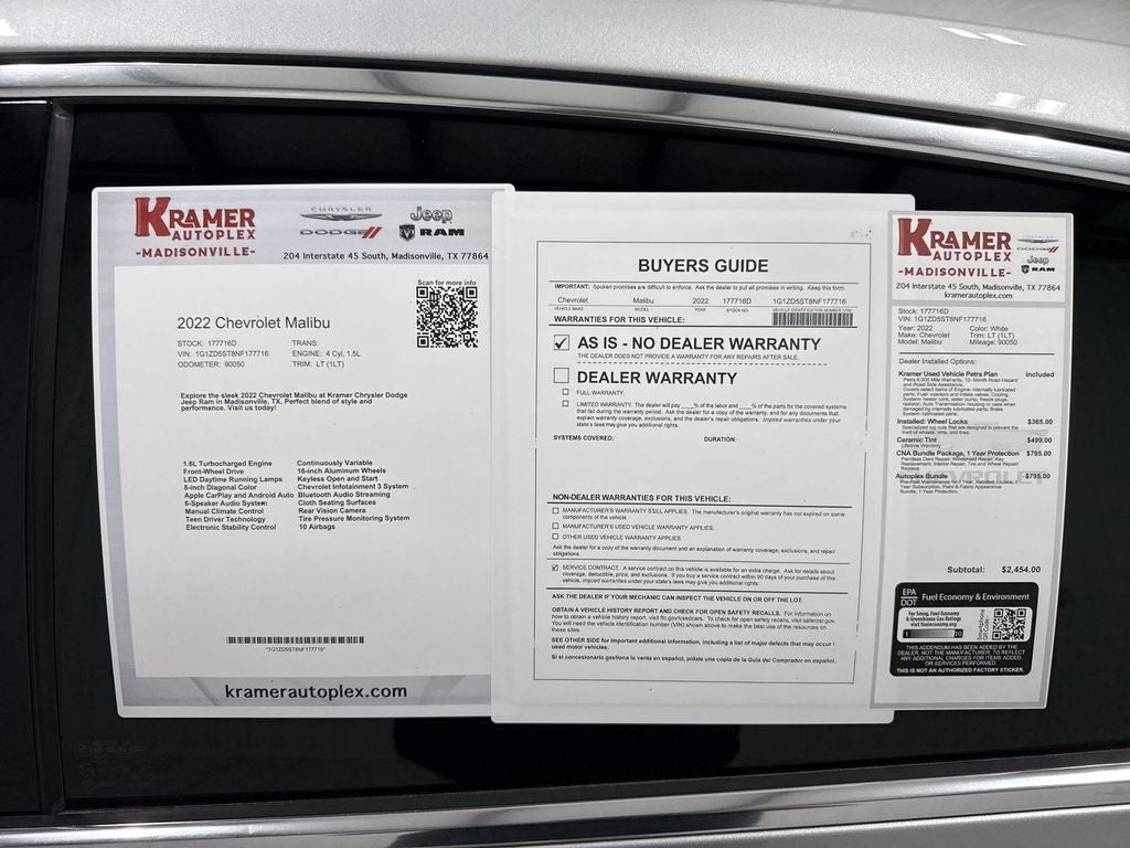 2022 Chevrolet Malibu FWD LT