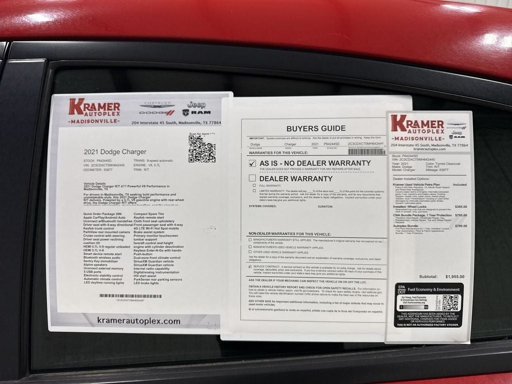 2021 Dodge Charger R/T RWD