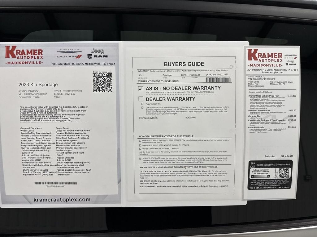 2023 Kia Sportage EX