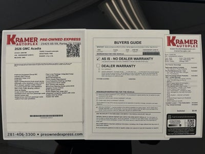 2026 GMC Acadia Denali Ultimate