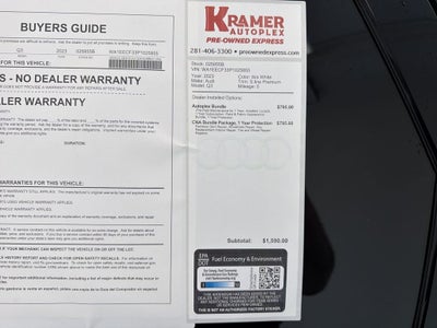 2023 Audi Q3 Premium Plus 45 TFSI S line quattro Tiptronic