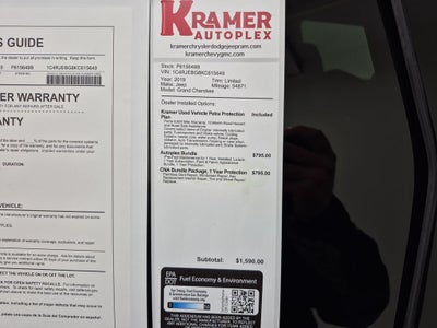 2019 Jeep Grand Cherokee Limited 4x2