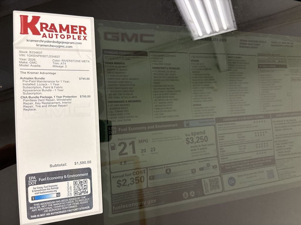 2026 GMC Acadia AT4