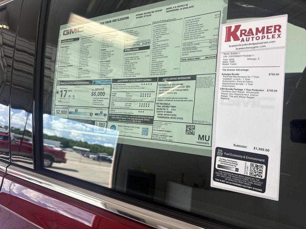 2026 GMC Yukon Elevation