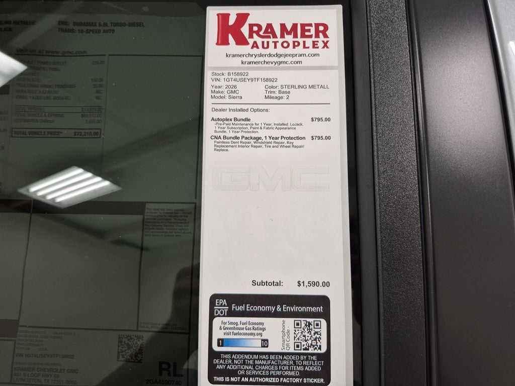 2026 GMC Sierra 3500 HD Pro DRW