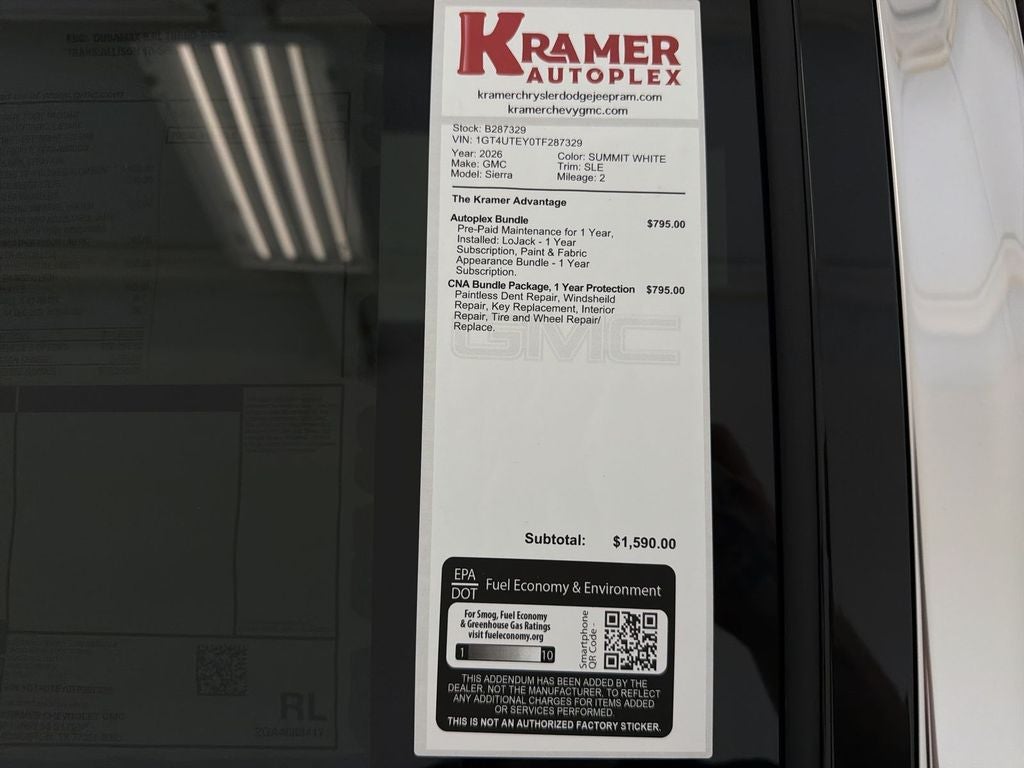 2026 GMC Sierra 3500 HD SLE DRW