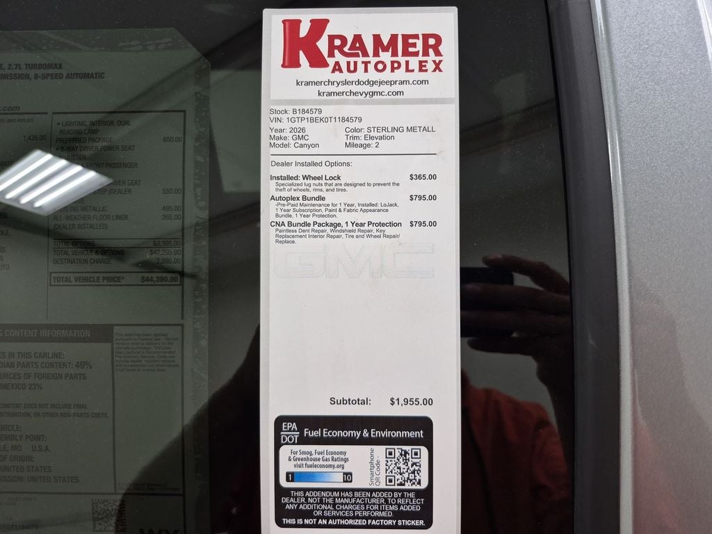 2026 GMC Canyon Elevation