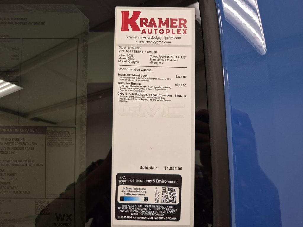 2026 GMC Canyon Elevation