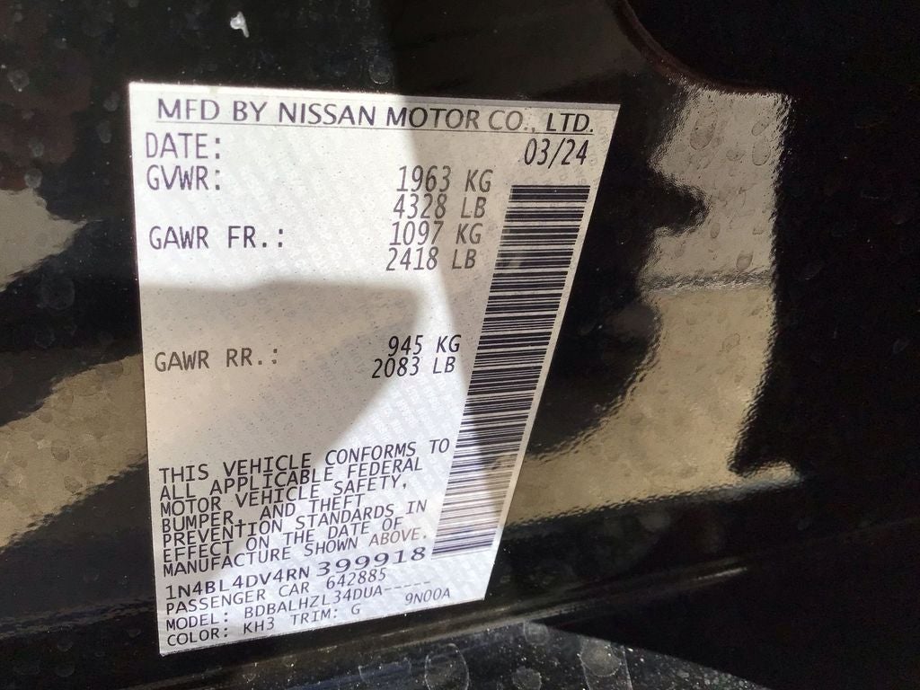 2024 Nissan Altima SV FWD