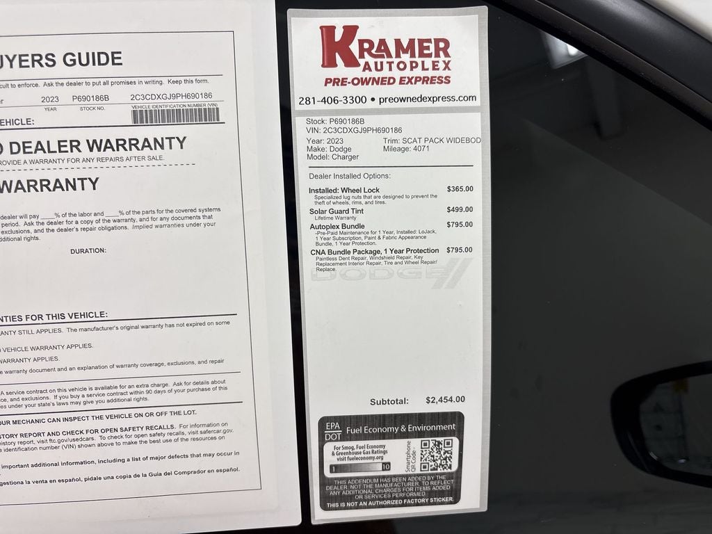 2023 Dodge Charger Scat Pack Widebody