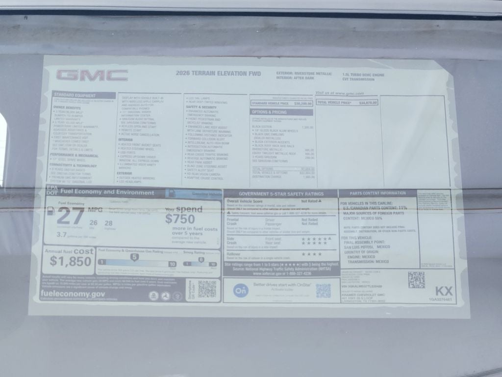 2026 GMC Terrain Elevation