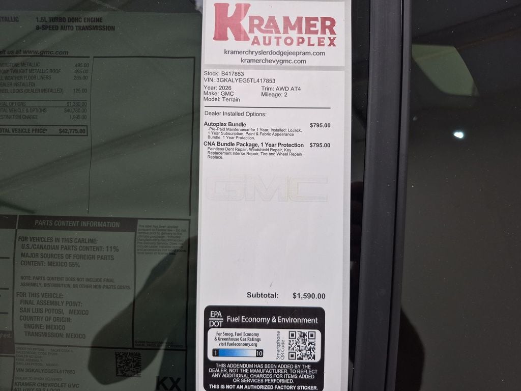 2026 GMC Terrain AT4