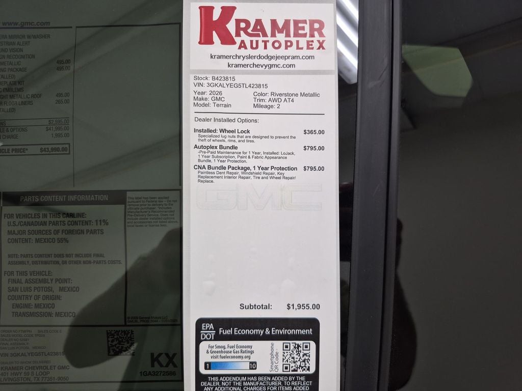 2026 GMC Terrain AT4