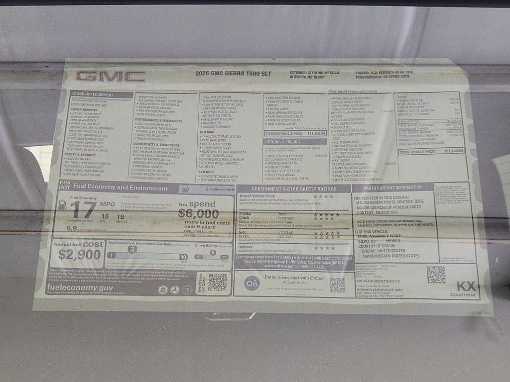 2026 GMC Sierra 1500 SLT