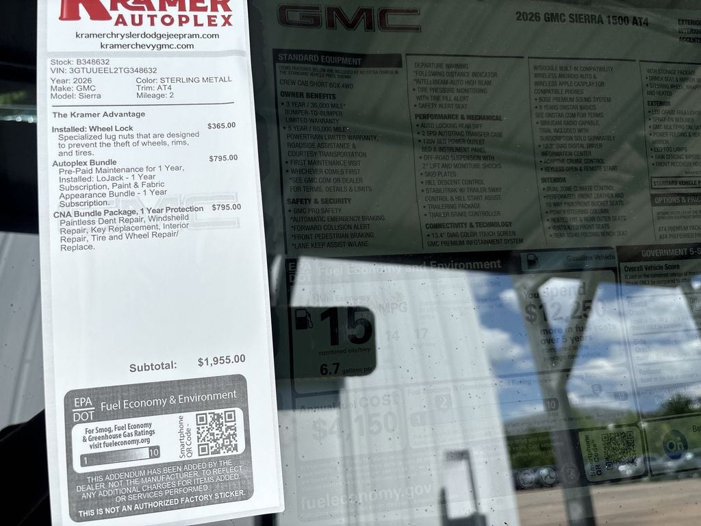 2026 GMC Sierra 1500 AT4