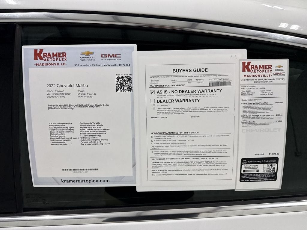 2022 Chevrolet Malibu LS