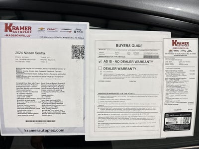 2024 Nissan Sentra S Xtronic CVT