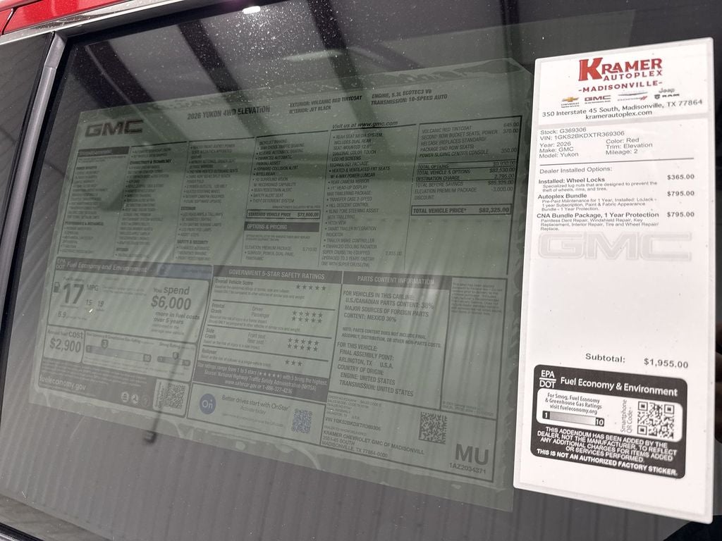 2026 GMC Yukon Elevation