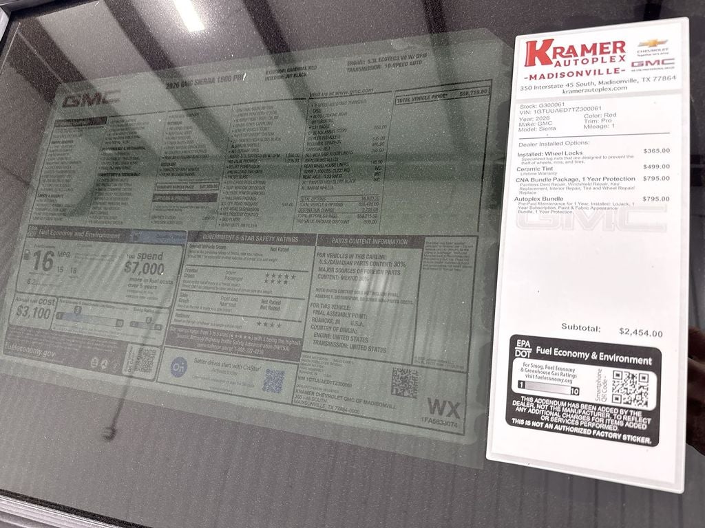 2026 GMC Sierra 1500 Pro
