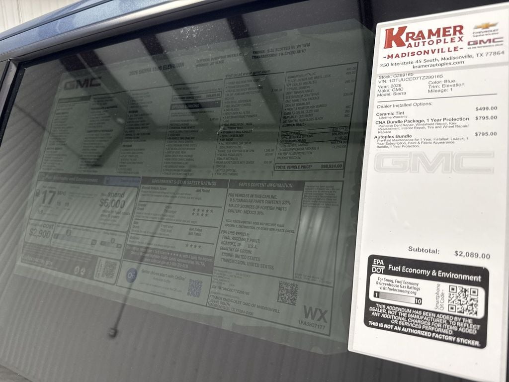 2026 GMC Sierra 1500 Elevation