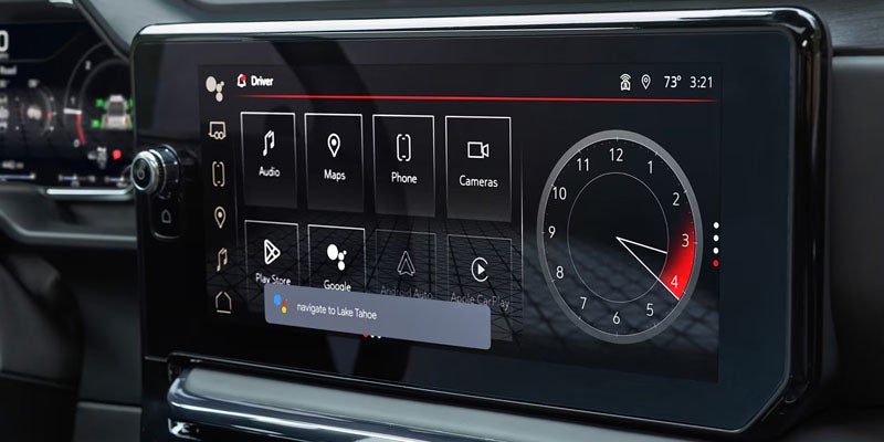 2026 GMC Sierra 1500 display with touchscreen controls and digital dashboard interface