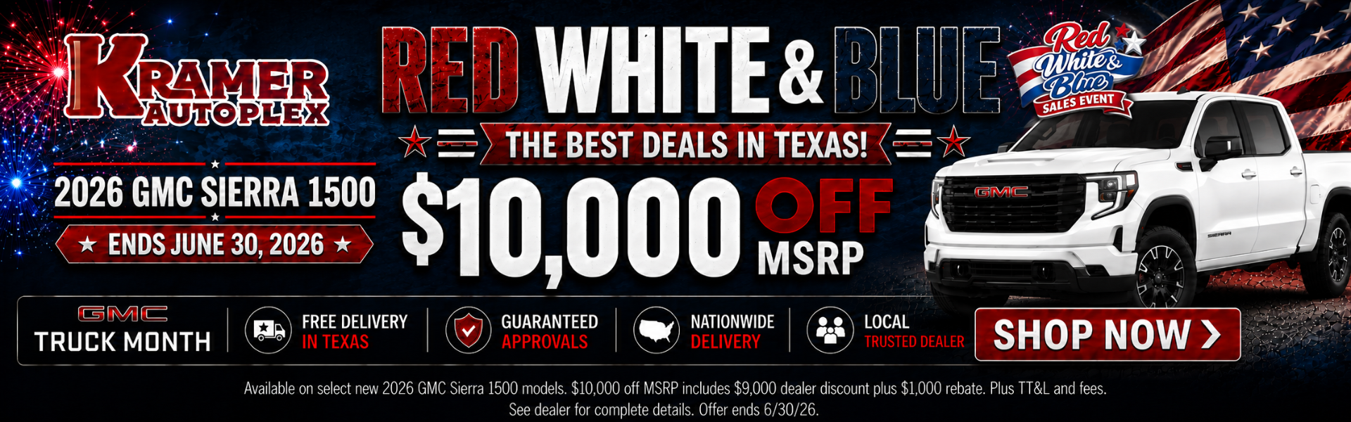 Kramer GMC Livingston June Incentives