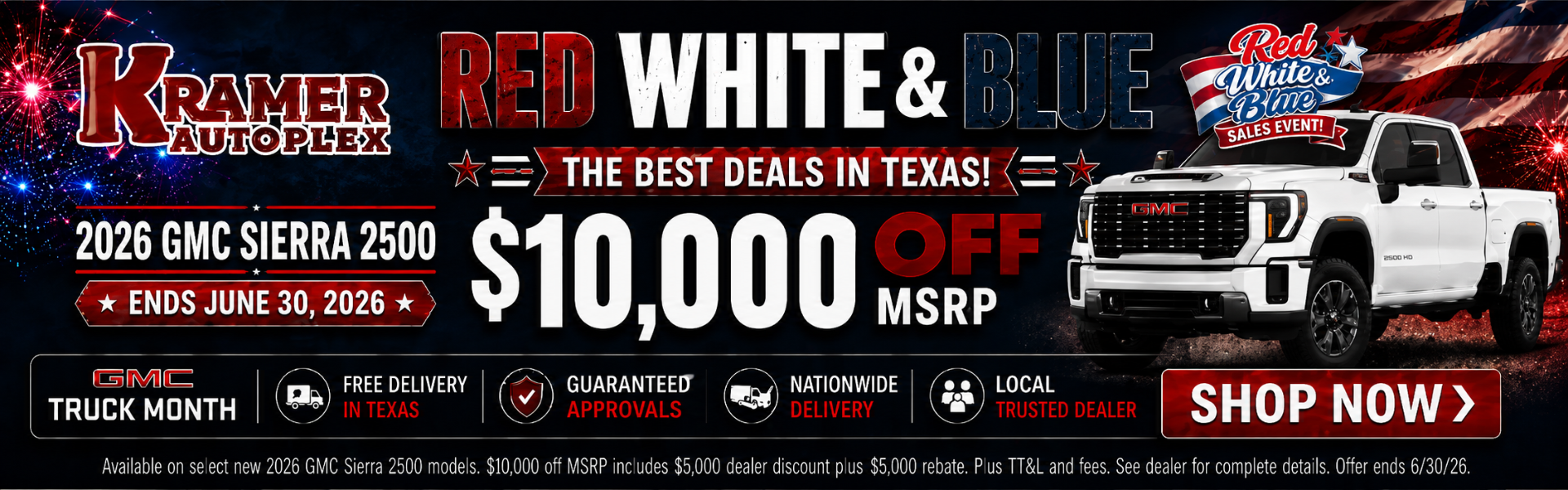 Kramer GMC Livingston June Incentives