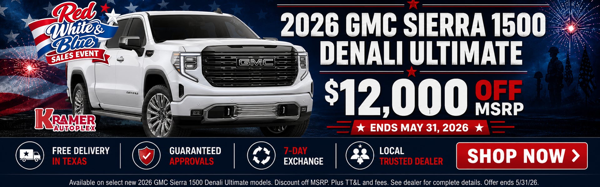 Kramer GMC Livingston May Incentives