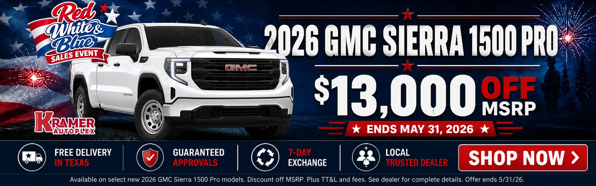 Kramer GMC Livingston May Incentives