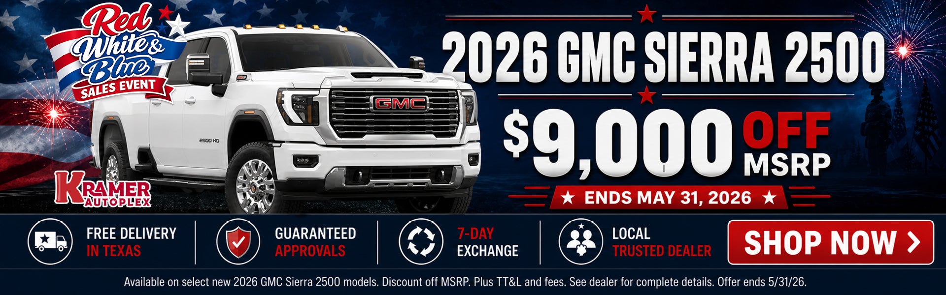 Kramer GMC Livingston May Incentives